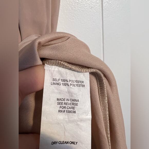 Birdy Grey devin convertible dress in taupe chiffon plus size wedding bridesmaid - Picture 8 of 10